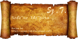 Szász Tábita névjegykártya